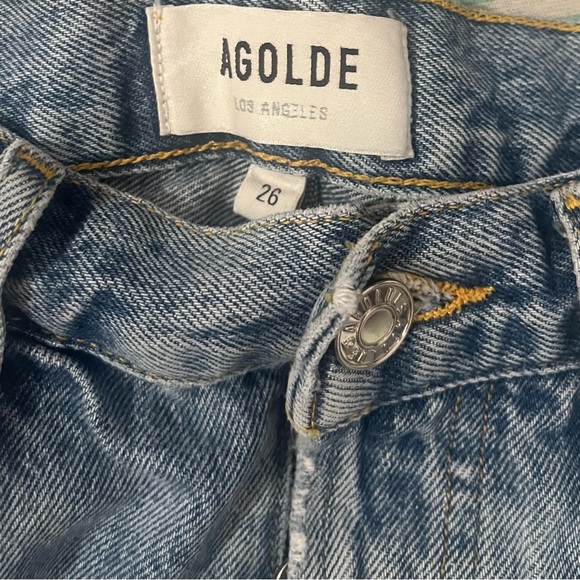 Agolde womens denim shorts - Picture 3 of 3
